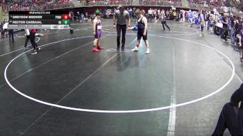 140 lbs Champ. Round 2 - Hector Carbajal, GI Grapplers vs Greyson Brewer, Ponca Spears Wrestling Club