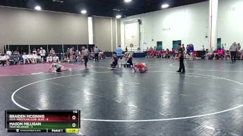 113 lbs Round 6 (8 Team) - Mason Milligan, Team Delaware vs Braiden Mcginnis, S.E.O. Wrestling Club- Blue