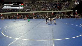 70 lbs Champ. Round 2 - Asher Wills, Zumbrota Mazeppa Cougars vs Bruce Thomas, Moen Wrestling Academy