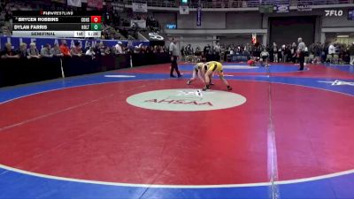 5A 144 lbs Semifinal - Brycen Robbins, Corner vs Dylan Farris, Holtville