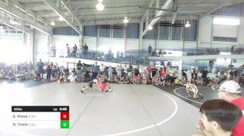 90 lbs Consolation - Adam Wiese, Hemet Youth WC vs Nixen Thiele, Coachella Valley WC