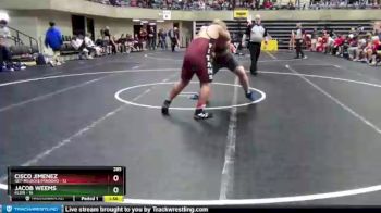 285 lbs Quarterfinals (8 Team) - Jacob Weems, Klein vs Cisco Jimenez, GET-Melrose/Mindoro