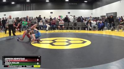 100 lbs Semis & 1st Wrestleback (8 Team) - Jhakai Roller, Minions vs Jamison Hempstead, Steel Valley Renegades Wrestling Club
