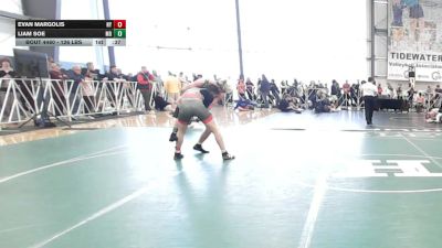 126 lbs Consi Of 64 #2 - Evan Margolis, NY vs Liam Soe, MD