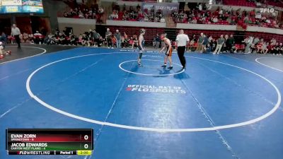 120 lbs Round 1 (8 Team) - Evan Zorn, Springtown vs Jacob Edwards, Canyon West Plains