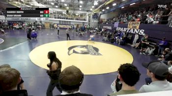 157 lbs Champ. Round 2 - Evan Urann, Mead vs Hamish Smith, Missoula Big Sky/Loyola Sacred Heart