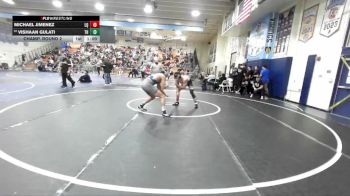 150 lbs Champ. Round 2 - Michael Jimenez, La Quinta vs Vishaan Gulati, Trabuco Hills