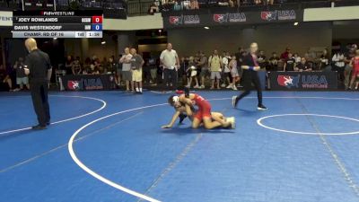 92 lbs Champ. Rd Of 16 - Joey Rowlands, Ohio Crazy Goats Wrestling vs Davis Westendorf, Immortal Athletics WC