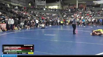 90 lbs Quarterfinal - Carew Christensen, Ubasa Wrestling Academy vs Trevor Christenson, Bobcat Wrestling Club