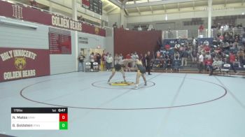 170 lbs Consi Of 8 #2 - Nick Matos, St. Anthony's vs Giffin Goldstein, St. Anthony's