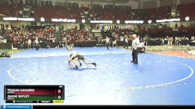 98 lbs 5th Place Match - Shane Bayley, Borah vs Teagan Navarro, Nampa