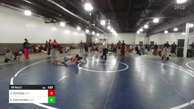 130 lbs Rr Rnd 3 - Jeziah Ehmcke, Mini Avengers vs Caleb Hernandez, Sentinels Wr Ac