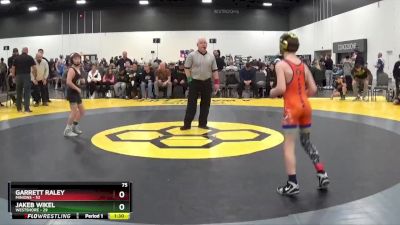 75 lbs Quarterfinals (8 Team) - Jakeb Wikel, Westshore vs Garrett Raley, Minions