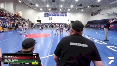 53 lbs Cons. Round 2 - Padyn Hays, Riverton USA Wrestling vs Kelton Evans, Eastside United