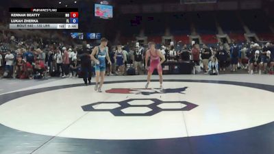 132 lbs Cons. Rd Of 128 - Kennan Beatty, Missouri vs Lukah Zherka, Florida