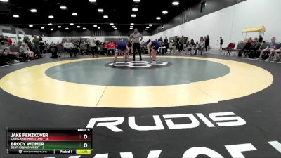 119 lbs Round 2 (8 Team) - Jake Penzkover, LAW/Crass Wrestling vs Brody Weimer, Death Squad Wrest