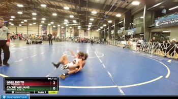 92 lbs Rd# 9- 2:15pm Saturday Final Pool - Gabe Benyo, Mat Assassins vs Cache Williams, Oklahoma Elite