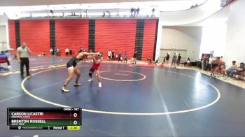 197 lbs Semifinal - Carson Licastri, Oneonta State vs Brenton Russell, Army Prep