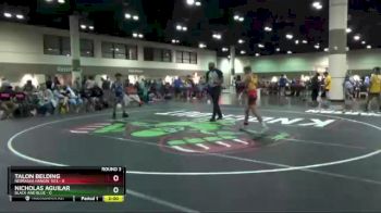 106 lbs Round 3 (6 Team) - Nicholas Aguilar, Black And Blue vs Talon Belding, Nebraska Hangin` 10`s