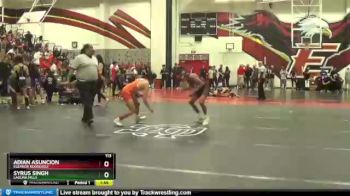 113 lbs Quarterfinal - Syrus Singh, Laguna Hills vs Adian Asuncion, Eleanor Roosevelt