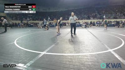 102 lbs Quarterfinal - Talli Washington, Woodland Wrestling Club vs Vanessa Farmer, Shelton Wrestling Academy