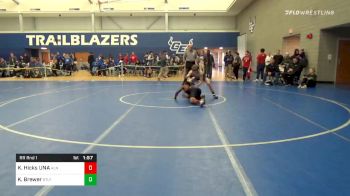 126 lbs Prelims - Kamorii Hicks UNA, Allen vs Khyler Brewer, Staley