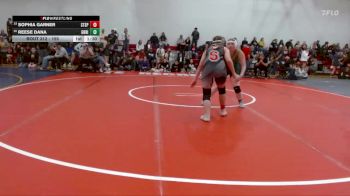 155 lbs Cons. Round 2 - Sophia Garner, Steamboat Springs vs Reese Dana, Green River
