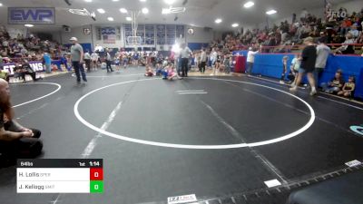 64 lbs Rr Rnd 2 - Hanna Lollis, Sperry Wrestling Club vs Jaxon Kellogg, Smith Wrestling Academy