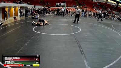 92 lbs Round 2 (8 Team) - Cam Davis, CP Wrestling Academy vs Dominic Pizzuli, Rogue WC