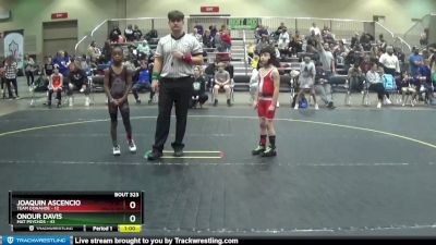 60 lbs Quarterfinal - Onour Davis, Mat Psychos vs Joaquin Ascencio, Team Donahoe