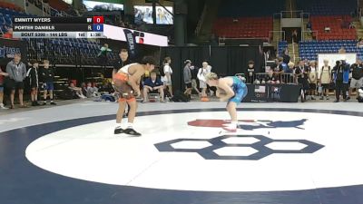 144 lbs Cons. Rd Of 64 - Emmitt Myers, West Virginia vs Porter Daniels, Florida