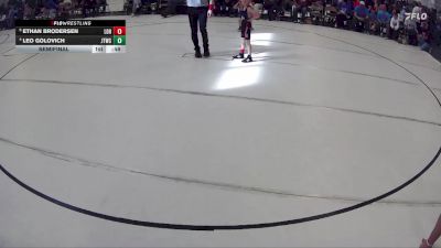 14 lbs Semifinal - Ethan Brodersen, League Of Heroes vs Leo Golovich, Junior Titans Wrestling Club