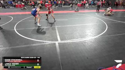 145 lbs Cons. Round 4 - Gaige Stockwell, Wausau East Wrestling vs Lance Veeser, Southern Door