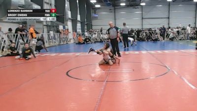 60 lbs Round 4 - 2:15pm Saturday - Brody Owens, POWA vs Lorenzo Barbieri, PA USA