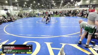 90 lbs Round 5 (6 Team) - Landon Reed, BELIEVE TO ACHIEVE vs Sam Geary, GREAT NECK WC - GOLD