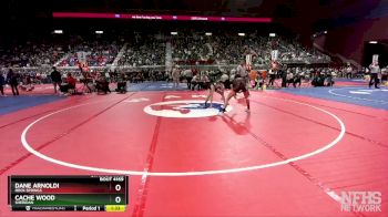 4A-113 lbs Quarterfinal - Dane Arnoldi, Rock Springs vs Cache Wood, Sheridan