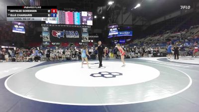 120 lbs Cons. Rd Of 16 - Brynlee Sorensen, UT vs Elle Changaris, NJ