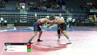 285 lbs Semifinal - John Stout, Univ Of Pennsylvania vs Hunter Catka, Virginia Tech