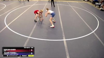 106 lbs Cons. Round 3 - Kayleb Kosen, DGF vs Oliver Powell, Guerrilla Wrestling Club