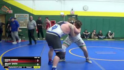 285 lbs Cons. Round 3 - Brady Smith, Delta vs David Grimes, Cvca