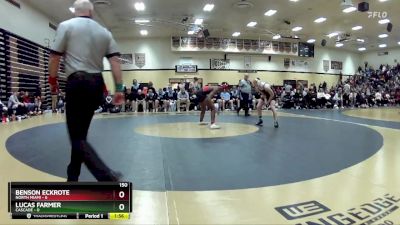 150 lbs Champ Round 1 (16 Team) - Lucas Farmer, Cascade vs Benson Eckrote, North Miami