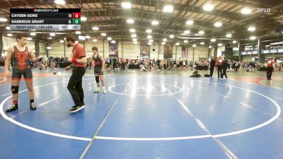 132 lbs Consi Of 64 #2 - Cayden Gore, TN vs Harrison Grant, AL