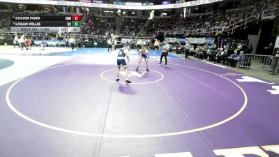 I-150 lbs Cons. Round 2 - Logan Willis, West Genesee vs Colten Ford, Smithtown West