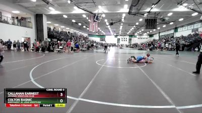 135 lbs Cons. Round 3 - Colton Rasnic, Northwest Jr. Lions Wrestling vs Callahan Earnest, Jayhawk Wrestling Club