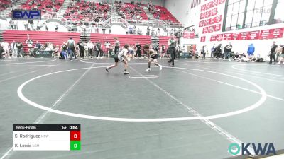 70 lbs Semifinal - Steven Rodriguez, Mustang Bronco Wrestling Club vs Kam Lewis, Team Nomad