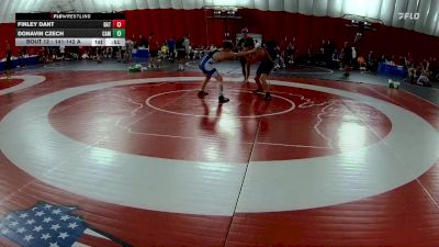 141-142 A Round 1 - Finley Dant, Batavia vs Donavin Czech, Cambridge-Isanti