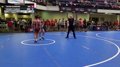 110 lbs Quarters - Jacob Saunders, Xtreme Training vs Rooney Olmedo, Michigan West Wrestling Club