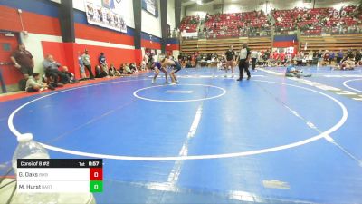 157 lbs Consi Of 8 #2 - Gage Oaks, Bixby HS Boys vs Mitchell Hurst, Bartlesville High School