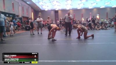 140 lbs Semis & 1st Wrestleback (8 Team) - Wade Proctor, MO Outlaws Black vs Miley Turdo, Operators