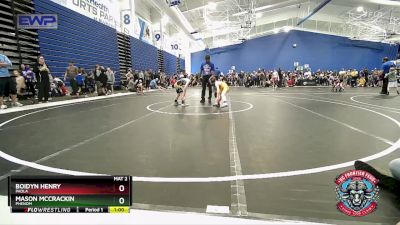 64 lbs Quarterfinal - Boidyn Henry, Paola vs Mason McCrackin, Phenom